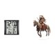 thumbnail image 1 of Reloj de pared digital moderno y versátil con adorno de caballero acrílico, centro de mesa, práctico reloj de escritorio para sala de estar, dormitori, 1 of 8