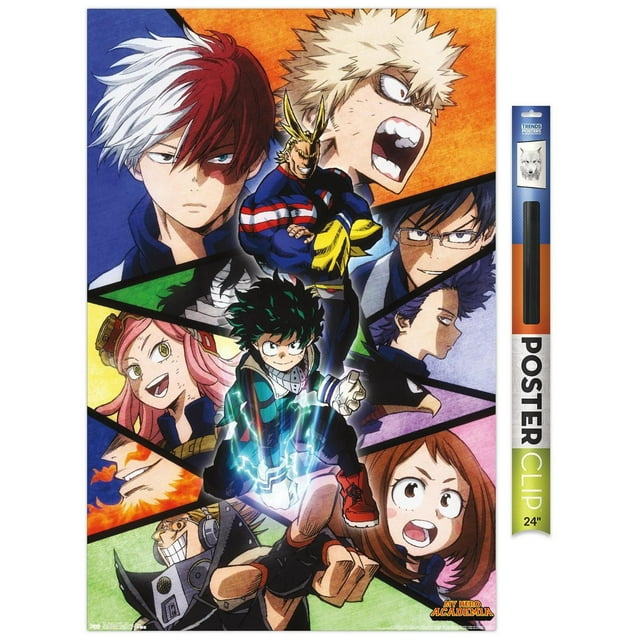 My Hero Academia - Faces Wall Poster, 22.375" x 34"