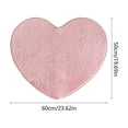 thumbnail image 3 of Leodye 1PCS Valentines Heart Rug, Heart Shaped Rug, Fluffy Faux Fur Rugs, Shag Mats for Bedroom Living Room, Love Coquette Room Decor -23.62*19.69IN, 3 of 6
