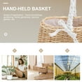 thumbnail image 4 of ifundom Khaki Rattan Wedding Weaving Basket 1 Pack Decorative Storage Organizer for Home and Events, 4 of 5