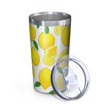 thumbnail image 2 of Lemon 10oz Tumblers Stainless Steel Tumbler with Lid and Straw,Vacuum Insulated Double Wall Travel Tumbler Cups with Cleaning Brush for Coffee, Tea, 2 of 4