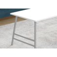 thumbnail image 4 of 40" White And Silver Rectangular Coffee Table, 4 of 10