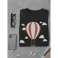thumbnail image 3 of Hot Air Balloon Flying Around Tee Men's -Image by Shutterstock, 3 of 4