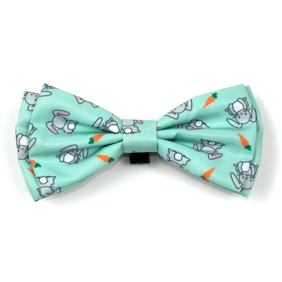 The Worthy Dog Bunnies Bow Tie Adjustable Collar Attachment Accessory