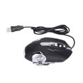 thumbnail image 4 of Ratón con cable Puerto USB negro Iluminación para juegos Accesorios ópticos ajustables para computadora FAGINEY  1, 4 of 7