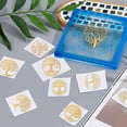 thumbnail image 3 of 1 set Nickel Decoration Stickers Metal Resin Filler Epoxy Resin UV Resin Craft Filling Material Tree of Life Pattern 40x40mm 9 style 1pc/style 9pcs/set, 3 of 8