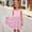 Pink, variant on BRGZLK Little Girls Dress Toddler Summer Fashion Cute Solid Color Casual Ruffle Halter Sleeveless Bowknot Sundress with Pocket for Birthday Party Blue 5-6 Years