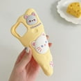 thumbnail image 3 of HAHDAXIA for iPhone 15 Pro Max Cheese Cat Case, Kawaii Phone Cases 3D Silicone Cartoon Case with Keychain Fun Apply to iPhone 15 Pro Max Cute Case Soft Rubber Shockproof Protective Case for W, 3 of 7