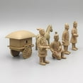 thumbnail image 3 of WEUVEB Terracotta Warriors Figurines Light Brown PVC Accurate Proportions Decor 6Pcs, 3 of 9