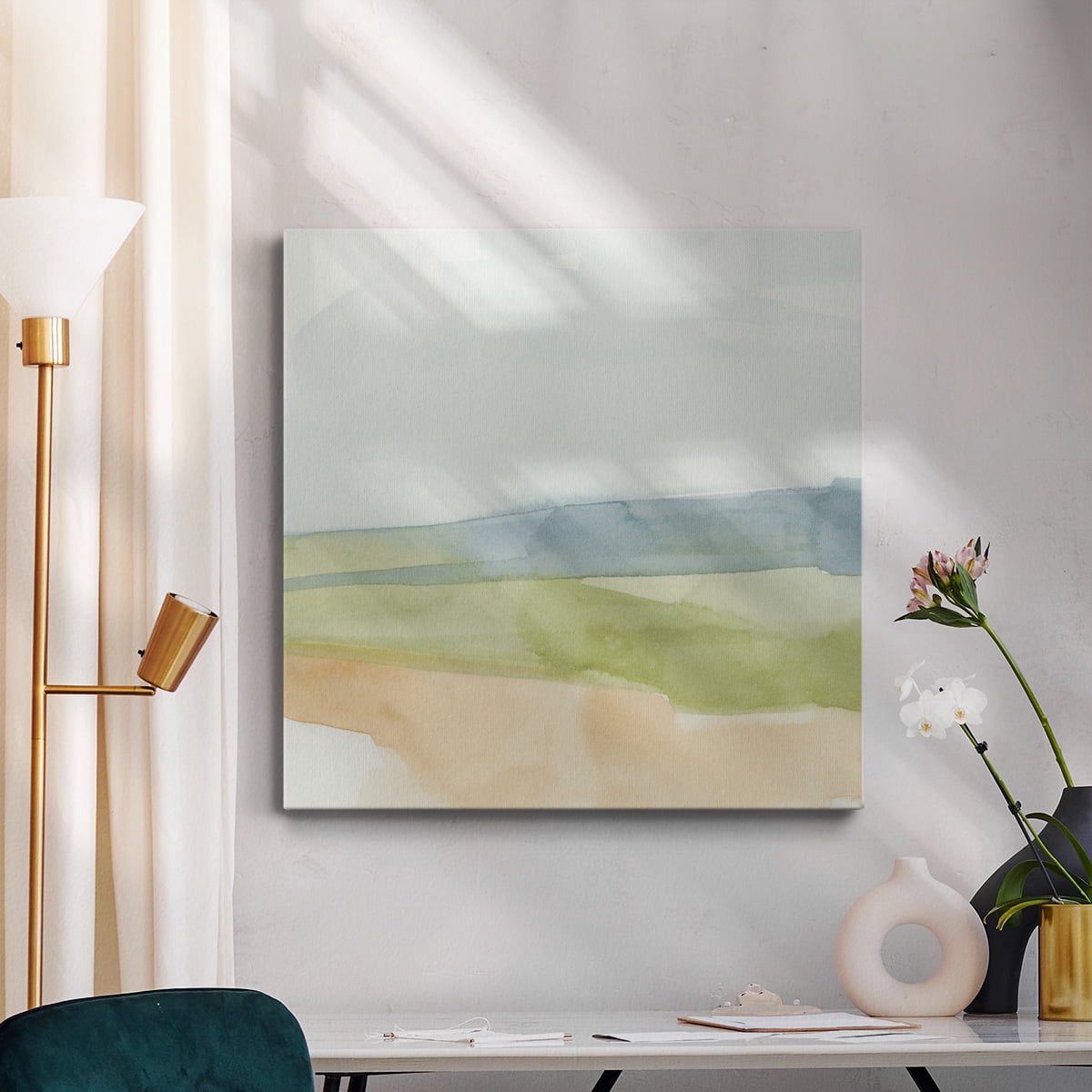 Wexford Home Pastel Slopes I-Premium Gallery Wrapped Canvas, 32" x 32" - Ready to Hang