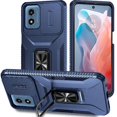 thumbnail image 1 of Funda para GANGXUN Motorola Moto G22 - Soporte metálico, Función magnética, Azul, 1 of 5