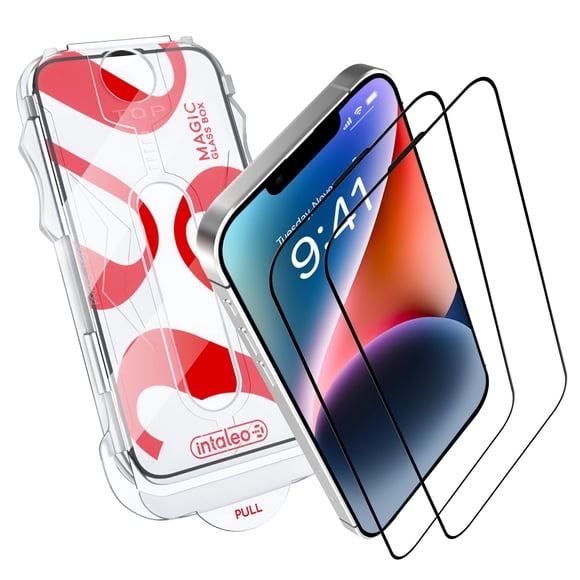 Protector de pantalla Intaleo de cristal templado para iPhone 13 Pro Max/14 Plus