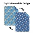 thumbnail image 3 of Bluey Berry Plaid Twin/Full Reversible Microfiber Quilted Blanket, 62x90 inches, 3 of 7
