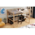 thumbnail image 7 of Full Size Loft Bed with Desk, Full Loft Bed Frame with Storage Drawers, Cabinets, Bedside Tray, Charging Station, USB and Socket for Bedroom, No Box Spring Needed, Easy Assembly, 7 of 7