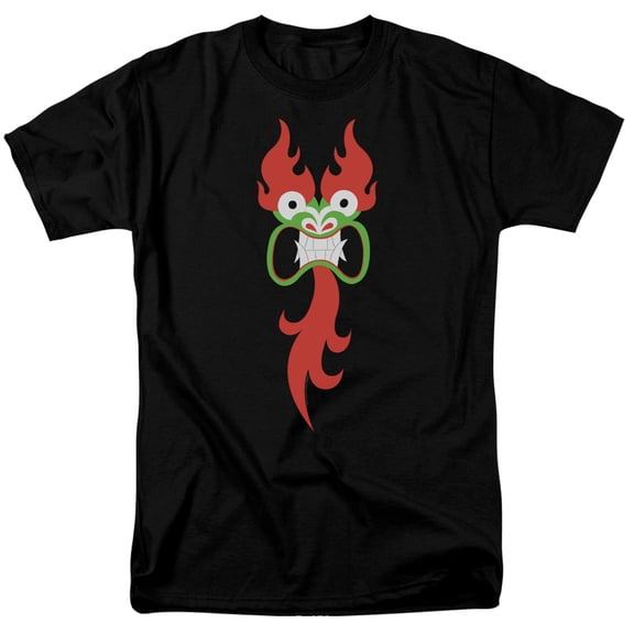 Samurai Jack Aku Face S/S Adult 18/1 T-Shirt Black
