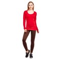 thumbnail image 2 of ET TU Leggings - Women's Solid Color Full Length Fleece Winter Leggings, 2 of 4