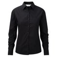 thumbnail image 1 of Jerzees - Camisa de trabajo de manga larga de algodón puro para mujer (Negro), 1 of 3