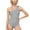 Black, variant on Enjoytime Bathing Suit for Women Striped Tummy Control One Piece Swimsuit One Shoulder Sporty Adjustable Modest Swimwear