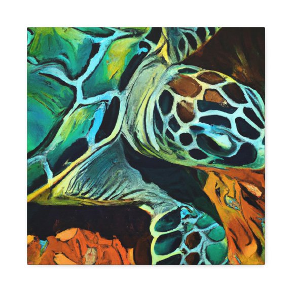 Splashing Sea Turtle Joy - Canvas