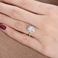 thumbnail image 4 of Oryn Jewelry 1.4 Ct Marquise Moissanite Ring - 14K Stamped White Gold - Bypass Wedding Engagement Band - Multi-Shape Anniversary Ring, 4 of 5