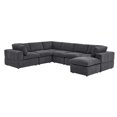 thumbnail image 6 of Pemberly Row Fabric 138" Reversible Modular Sectional in Dark Gray, 6 of 9