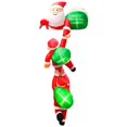 thumbnail image 2 of Papá Noel inflable navideño para exteriores, 240 cm de alto, ideal para patio y jardín., 2 of 9