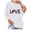 White, variant on Cmfcve Women's Fashion Hoodies & Sweatshirts Letter Long Sleeve Versatile Tops Crew Neck Loose Gym Tops