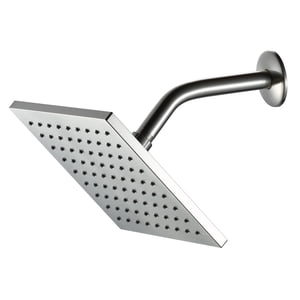 Better Homes & Gardens 8in Square Rain Showerhead, Nickel