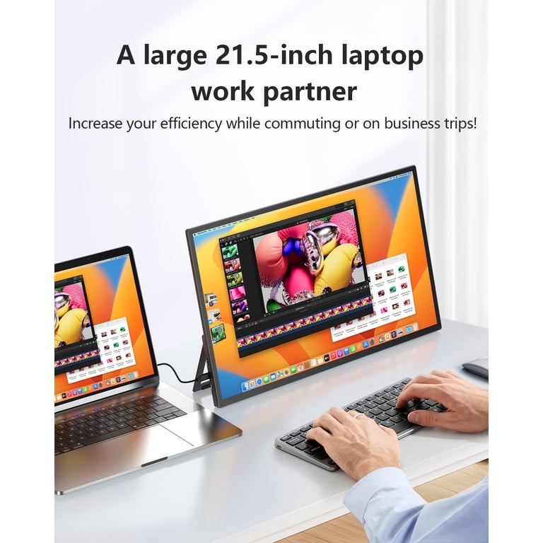 UPERFECT 21.5 Inch Computer Monitor 120Hz Portable Monitor