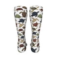 thumbnail image 6 of Rateoe Various Turtle print Women's Men's Novelty 20in Crew Socks Cotton Socks Knee High Socks for Walking,Running,Nurses,Pregnancy-One Size, 6 of 8