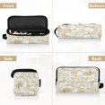 thumbnail image 2 of Hair Tools Storage with Heat Resistant Mat- Large Golden-colored Peony Flower Printed Design Curling Iron Travel Bag/Flat Iron Case for Women, 2 of 8