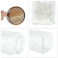 thumbnail image 4 of Ofertas Únicas 1 Pc Tarro de Vidrio Decorativo con Tapa Patrón de Flores Contenedores Multipropósito [33.82oz], 4 of 5