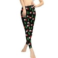 thumbnail image 2 of DISNIMO Christmas Tree Printed High Waisted Yoga Pants for Women, Stretch Workout Leggings Tummy Control Yoga Pants Leggings for Sport, Black, S, 2 of 6