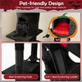thumbnail image 7 of Demi Bonn 67" Tall Gothic Cat Tree for Large Cats, Cat Tower with Sisal Scratching Posts, Bat-Shaped Hanging Ball, Multi-Level Spooky Cat Condo, Black, 7 of 7
