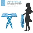 thumbnail image 4 of Folding Square Table,Portable Outdoor Solid Wood Table for Space-Saving,Patio,Blue, 4 of 7