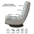 thumbnail image 4 of Amairany Linen Recliner/Floor Chair - 3 Adjustable Positions, 360 Swivel, 4 of 8