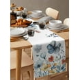thumbnail image 2 of Table Runner Wildflowers Table Decoration for Kitchen Dinning Blue Floral Plant Rustic Table Decoration for Indoor Outdoor Party Wedding Decor 13x72 Inch, 2 of 7