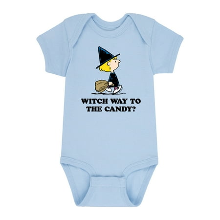 

Peanuts - Witch Way To The Candy - Infant Baby One Piece