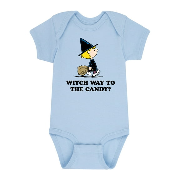 Peanuts - Witch Way To The Candy - Infant Baby One Piece