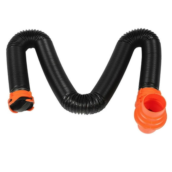 RV Sewer Hose Extension Kit PP 90° Swivel Fitting Wear Resistance for Camper Motorhome Caravan 4.5m/14.8ft