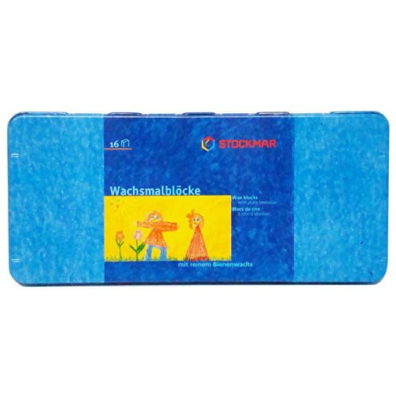 Stockmar Beeswax Block Crayons, Set of 16