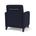 thumbnail image 3 of Siena 17.5" Reception Guest Chair and / Casters / Black Wood Legs / Navy Blue, 3 of 5
