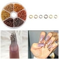 thumbnail image 2 of Juego de colgantes con diseño de Arte de uñas, anillos de Metal 3D, suministros para manualidades y joyería, decoraciones de joyería para uñas, Kit de perforación 3D, 2 of 8