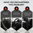 thumbnail image 5 of Cute Sparkly White Car Steering Wheel Cover, Soft Breathable Anti-Slip PU Leather Steering Wheels Covers with Diamond Bling Rhinestone,Universal Protector Cars Accessories, 5 of 15