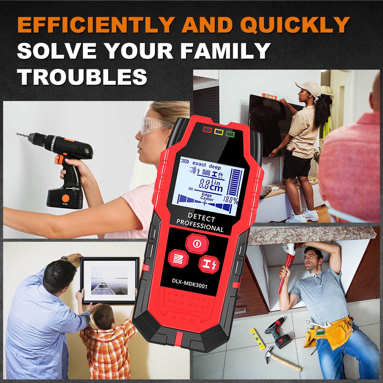 Kyusrd Multifunctional Wall Detector