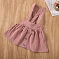 thumbnail image 4 of 5 yearsD6Pudcoco, faldas con tirantes de tutú para niños pequeños, faldas de pana con volantes para niñas pequeñas, ropa sólida con lazo de botón de otoño para verano 2020 esquí esquí Gafas de esquí, 4 of 5