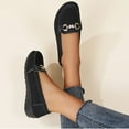 thumbnail image 5 of Black Women Easy Flocked Slip On Casual Shoes With Supportive Sole Lightweight Design For All Day Wear Perfect For Walking And Errands, 5 of 7