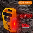 thumbnail image 4 of Pocket Hand Crank Emergency Radio 1200Mah AM/FM Solar Radio with LED Flashlight SOS Alarm for Outdoor Adventure Camping, 4 of 6
