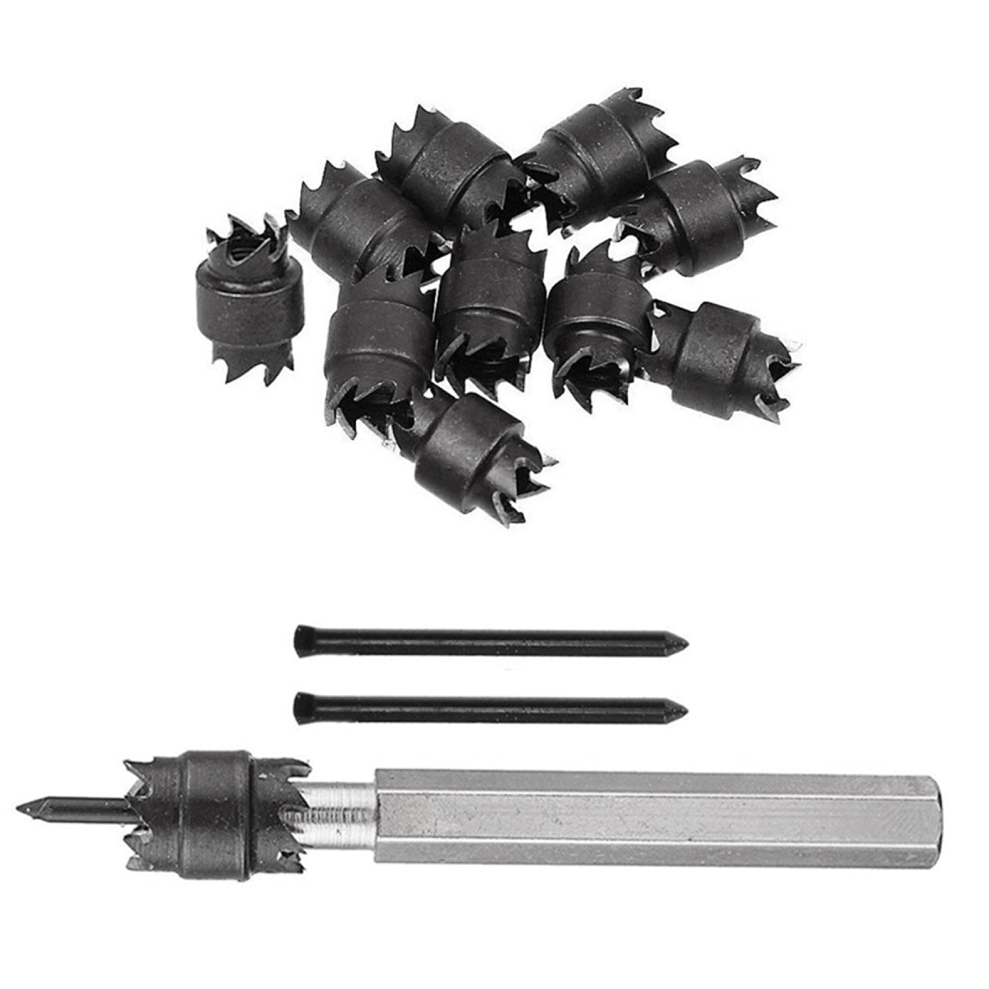 Openuye 13Pcs Sided Rotary Spot Weld Cutter Kit Spot Weld Cutter Remover Drill Bits Sheet Metal