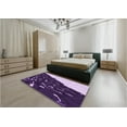 thumbnail image 4 of Ahgly Company Indoor Rectangle Patterned Dark Purple Area Rugs, 2' x 5', 4 of 6